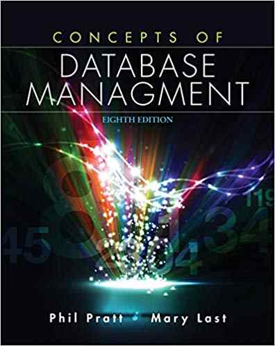 Concepts of Database Management Textbook Questions And Answers