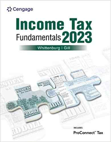 Income Tax Fundamentals 2023 Textbook Questions And Answers