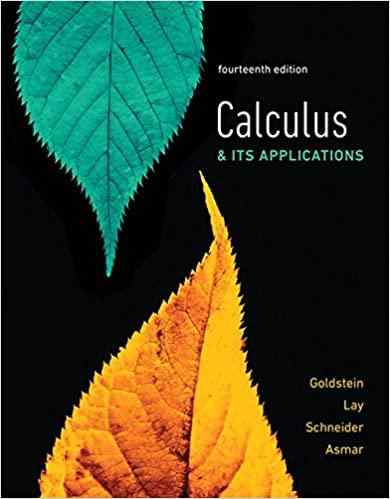 Calculus And Its Applications Textbook Questions And Answers