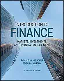 Introduction To Finance Markets, Investments, And Financial Management Textbook Questions And Answers