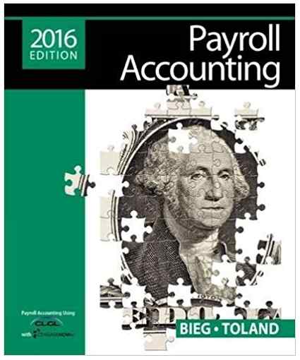 Payroll Accounting 2016 Textbook Questions And Answers