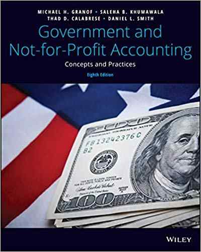 Government and Not-for-Profit Accounting Concepts and Practices Textbook Questions And Answers